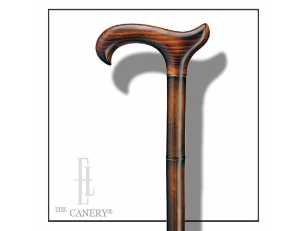 Espresso Royale Organic Bamboo Derby Walking Cane