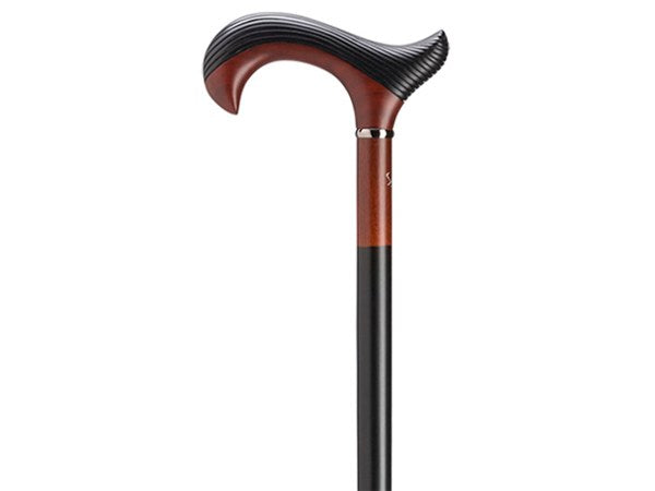 GROOVE Striated Derby Handle Cane