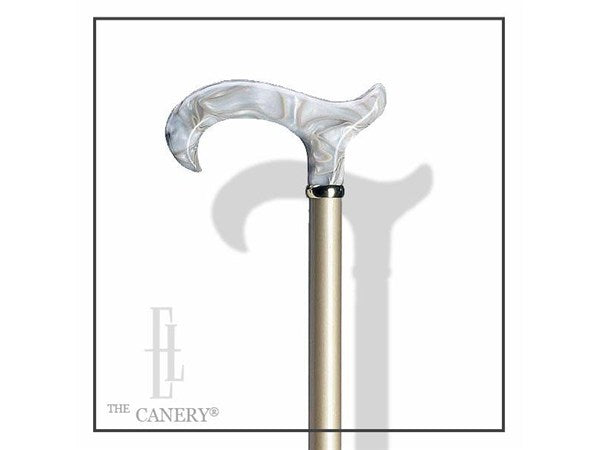 Pearl Derby Handle Cane