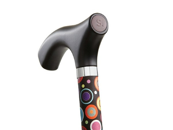 BUBBLES Folding Adjustable Travel Cane by Switch Sticks