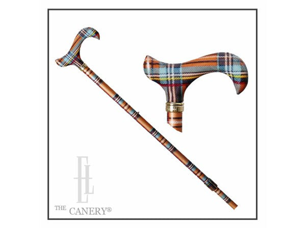 UK Tartan Adjustable Cane