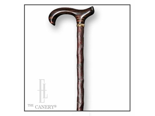 Country Blackthorn Walking Cane with Sandalwood Derby Handle