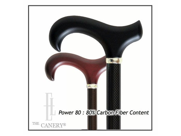 GT-80 Power Carbon Fiber Walking Cane with Derby Handle