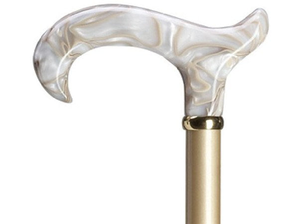 Pearl Derby Handle Cane