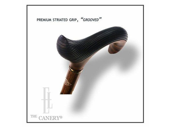 GROOVE Striated Derby Handle Cane