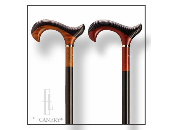 GROOVE Striated Derby Handle Cane