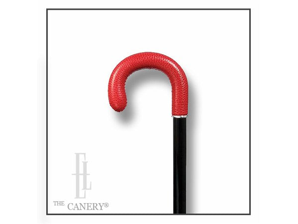 Abbey Road Leather Handle Crook Cane