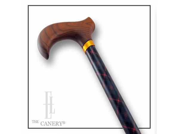 Floral Print Adjustable Derby Handle Aluminum Cane in Various Styles