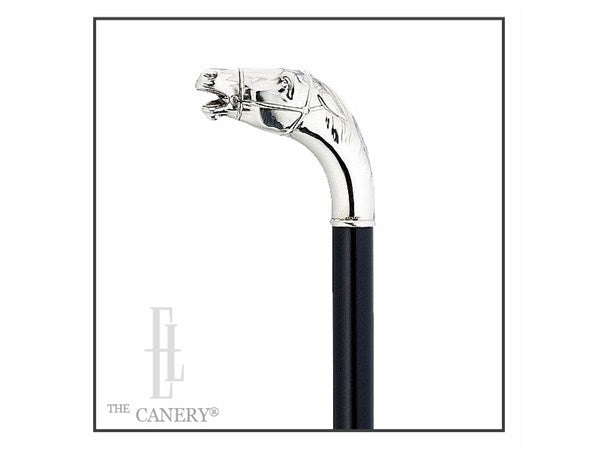 Silver Horse Head Walking Cane