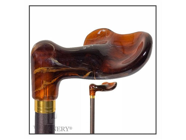 Amber Palm Grip Adjustable Height Cane