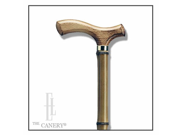 Organic Bamboo Walking cane with Fritz handle