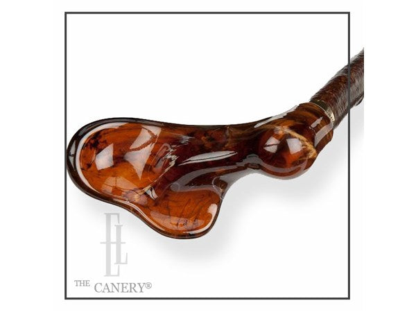 Blackthorn Walking Cane with Amber Palm Grip