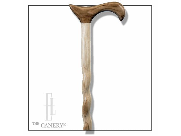 Hickory Twisted Derby Handle Cane by Brazos Walking Sticks