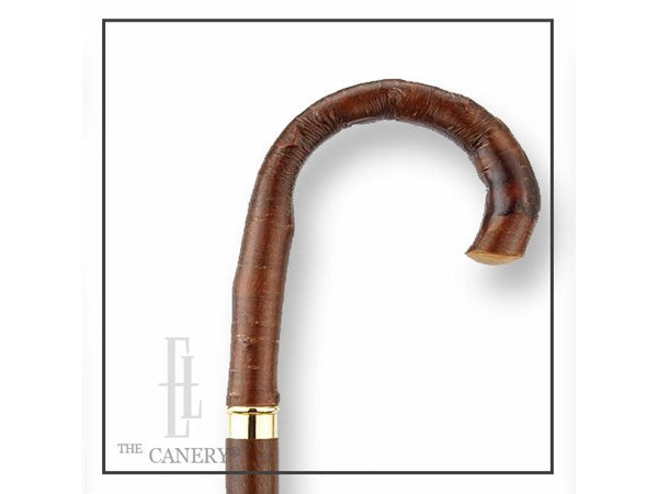 Cherry Crook Handle Cane with Oak Shaft