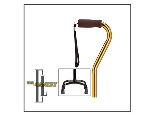 Quad Cane in Choice of Color, Small or Large Base