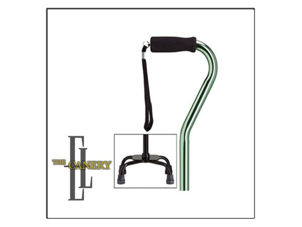 Quad Cane in Choice of Color, Small or Large Base