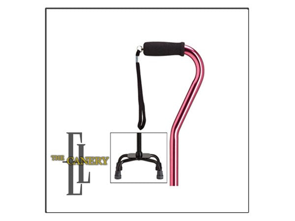 Quad Cane in Choice of Color, Small or Large Base