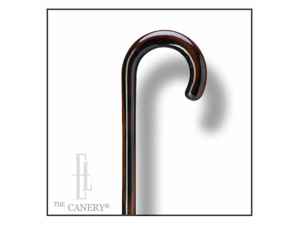 Genuine and Exotic Ebony Wood Crook Handle Cane