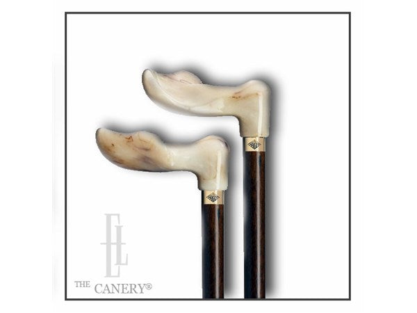 Marbleized Palm Grip Handle Cane