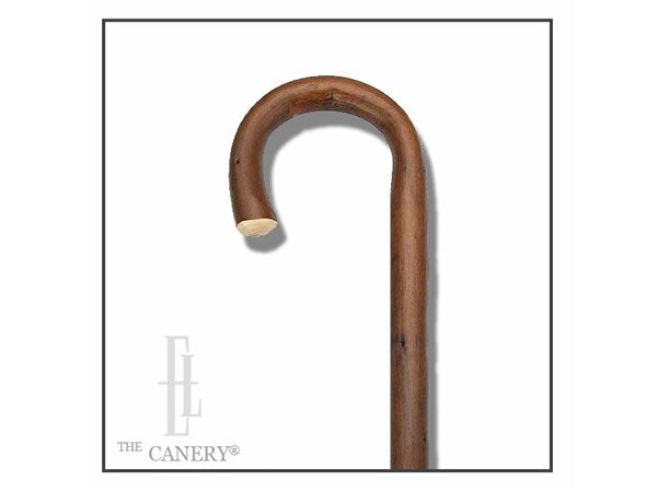 Chestnut wood Crook Handle Cane