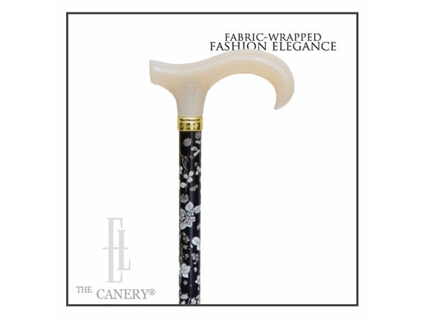 Fabric-Wrapped Fashion Elegance Derby Cane