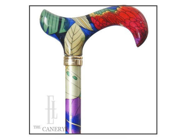 Exotic Adjustable Fashion Derby Cane in Assorted Animal Prints