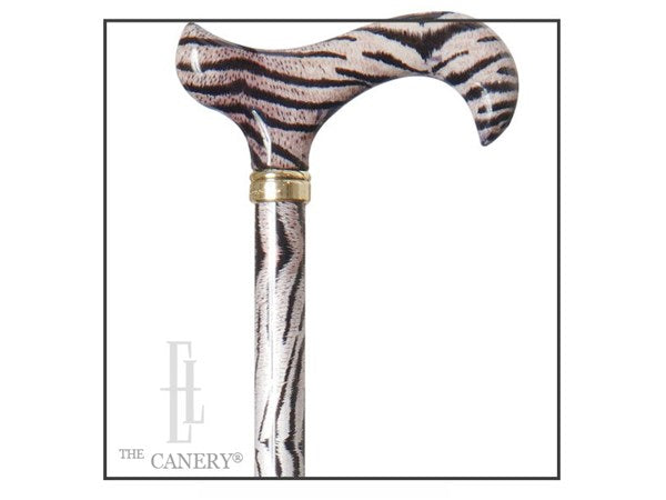 Exotic Adjustable Fashion Derby Cane in Assorted Animal Prints