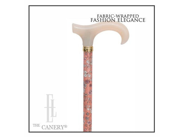 Fabric-Wrapped Fashion Elegance Derby Cane