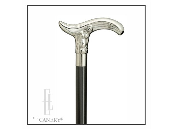 Brandy Flask Chrome Handle walking cane