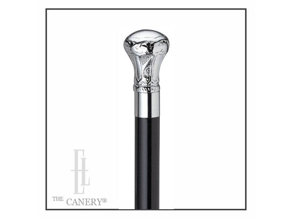 Brandy Flask Chrome Handle walking cane