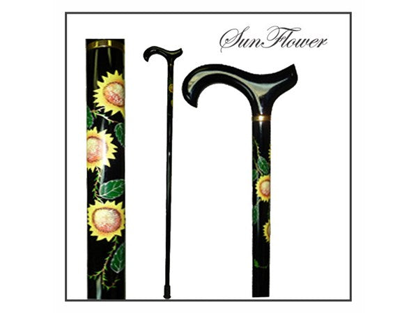 Hand Painted Floral Canes