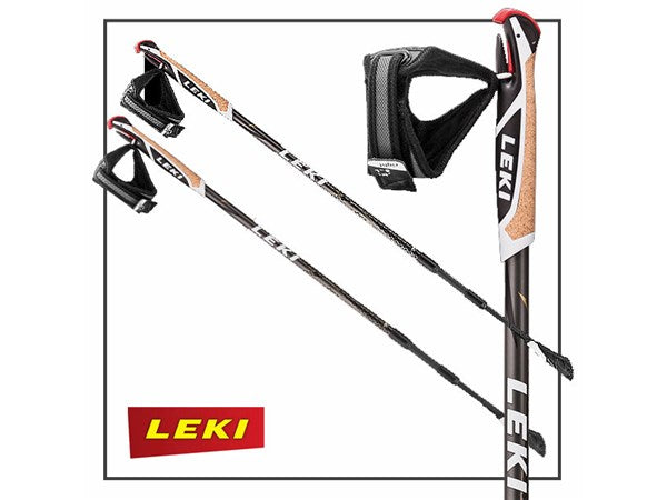 Carbon Traveller Adjustable Nordic Walking Poles from LEKI