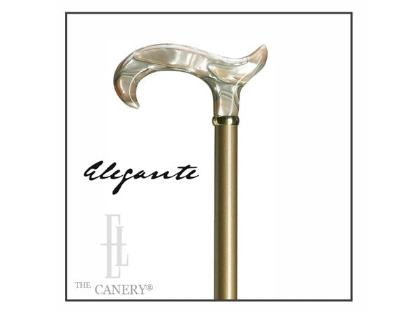 Oscar Night Dress Derby Cane with Pearl Acrylic Handle