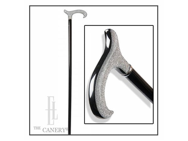 Silver Lamé Derby Cane