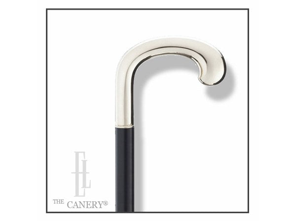 Silver Opera Handle Cane on Maple Shaft