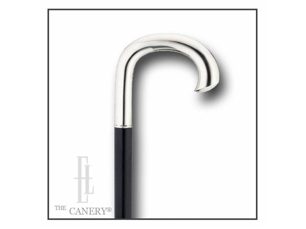 Alpacca Silver "Slashed Nose" Crook cane