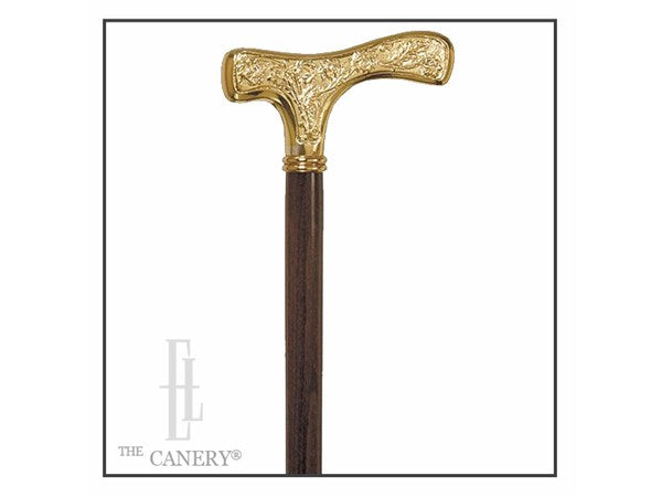 Gold Vermeil Balmoral Handle Walking Cane