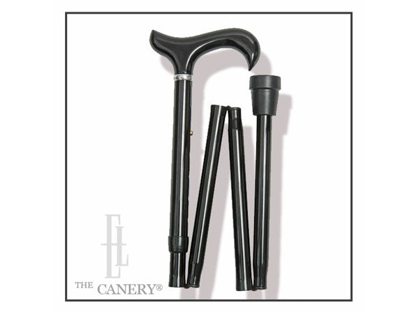 Extra Tall folding Black Travel Cane